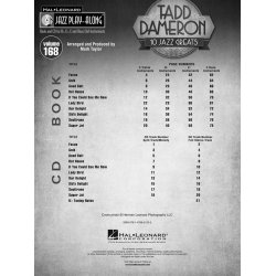 Jazz Play-Along Volume 168: Tadd Dameron