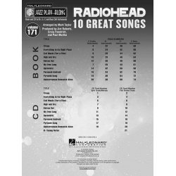 Jazz Play-Along Volume 171: Radiohead - 10 Great Songs