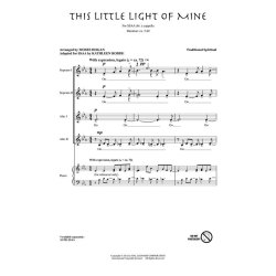 Hogan Moses This Little Light Of Mine (Rodde) Ssaa A Cappella Choral