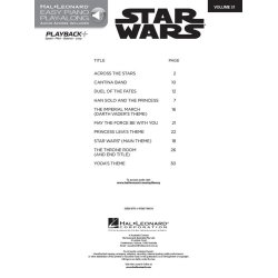 Easy Piano CD Play-Along Volume 31: Star Wars