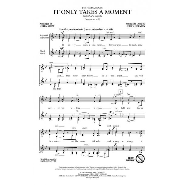 It Only Takes a Moment