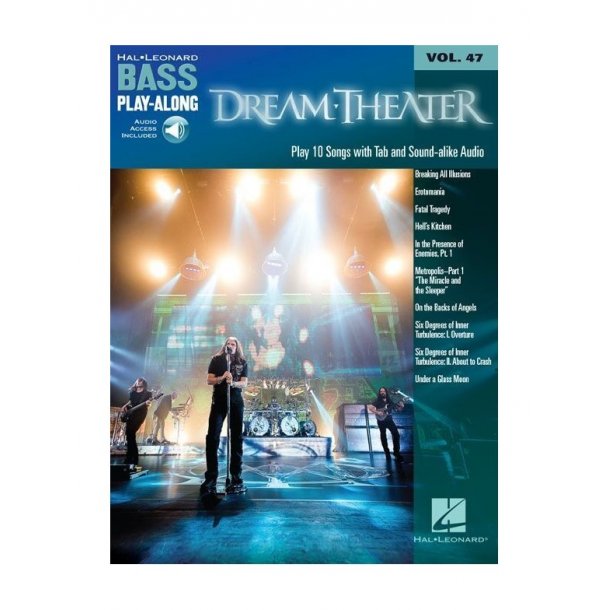 Bass Play-Along Volume 47: Dream Theater (Book/Online Audio)
