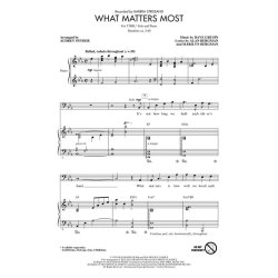 Bergman/Grusin What Matters Most (Arr Snyder Audrey) Ttbb & Solo Chor