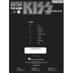 Guitar Play-Along Volume 168: Kiss