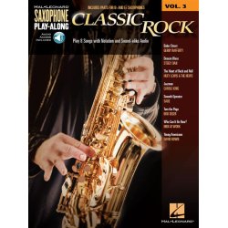 Saxophone Play-Along Volume 3: Classic Rock (Book/CD)