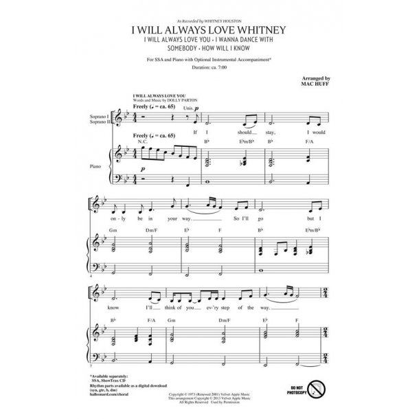 I Will Always Love Whitney : Medley