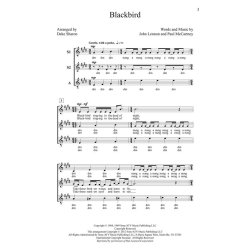 The Beatles Blackbird (Arr Sharon Deke) Ssa A Cappella Choral