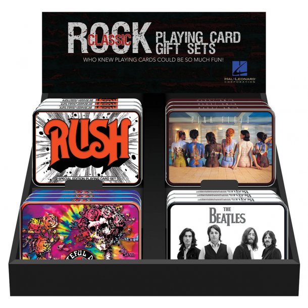 Classic Rock Display 4x3 Playing Cards gift sets