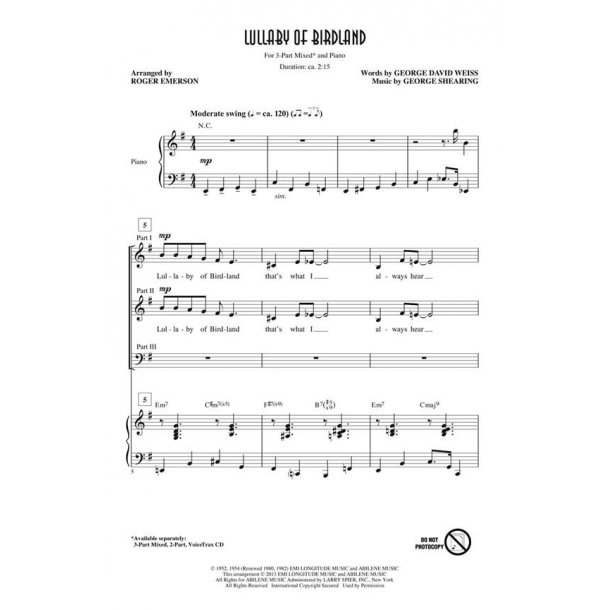 Lullaby Of Birdland : Discovery Level 3