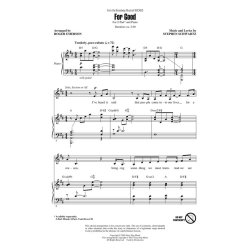 Schwartz Stephen For Good (Arr Emerson Roger) 2 Part Choral