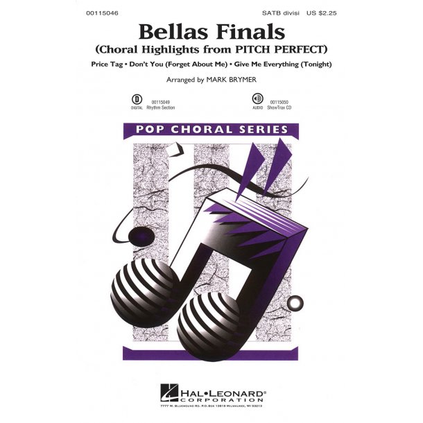 Bellas Finals (Brymer) Satb Div Chor
