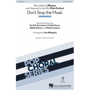 Don't Stop Music (Billingsley) Satb