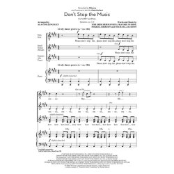 Don't Stop Music (Billingsley) Satb
