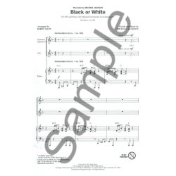 Jackson Michael Black Or White (Arr Shaw Kirby) Ssa Choral