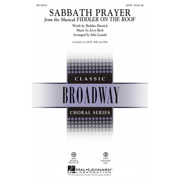 Sabbath Prayer : from Fiddler on the Roof