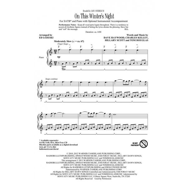 On This Winter's Night