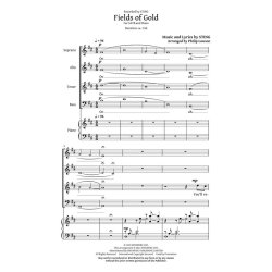 Sting Fields Of Gold (Arr Lawson Philip) Satb Choral