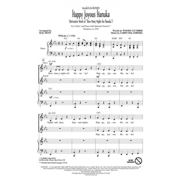 Happy Joyous Hanuka : Derivative Work of How Many Nights for Hanuka