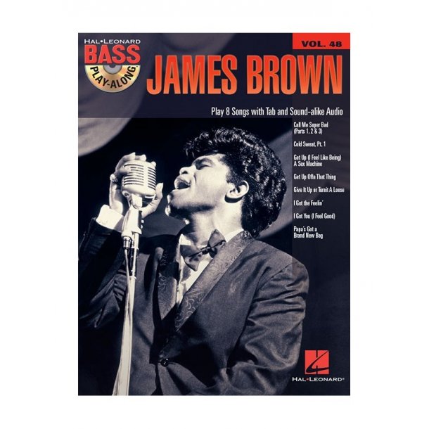 Bass Play Along Vol. 48: James Brown (Book/CD)