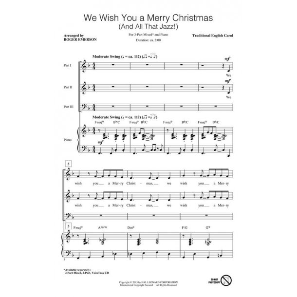 We Wish You a Merry Christmas and All That Jazz : Discovery Level 1