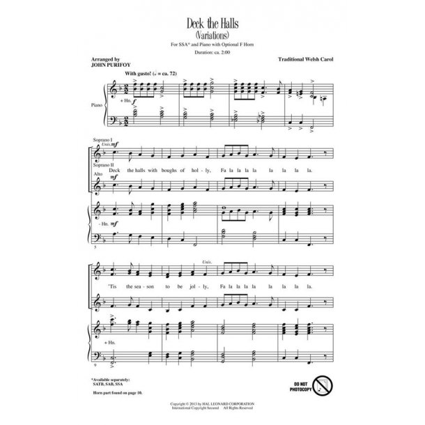 Deck the Halls : Variations