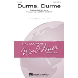 Durme Durme (Arr. Snyder) (SATB)