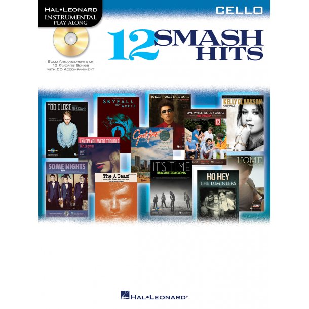 Hal Leonard Instrumental Play-Along: 12 Smash Hits (Cello)