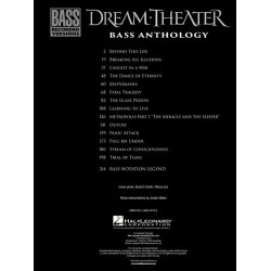 Dream Theater Bass Anthology Bass Guitar Book