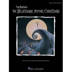 Elfman Tim Burton's The Nightmare Before Christmas Big Note Piano Book