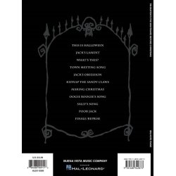 Elfman Tim Burton's The Nightmare Before Christmas Big Note Piano Book