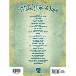 Songs Of Peace, Hope And Love