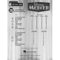 Jazz Play-Along Volume 176: Johnny Mercer (Book/CD)