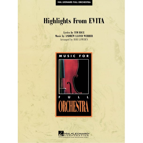 Highlights from Evita : HL Full Orchestra