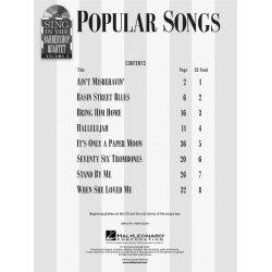 Popular Songs - Sing In The Barbershop Quartet Volume 4 (Book/CD)