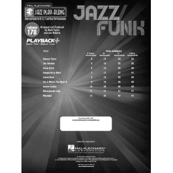 Jazz Play-Along Volume 178: Jazz/Funk - 9 Favorite Tunes (Book/Online Audio)
