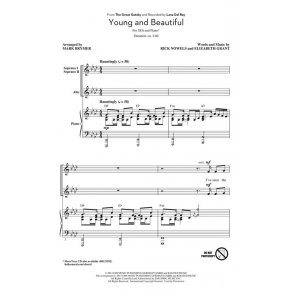 Lana Del Rey: Young And Beautiful (Arr. Brymer) (ShowTrax CD)