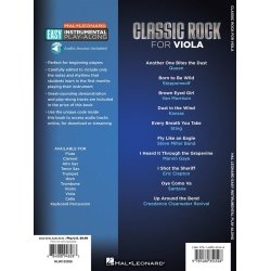 Viola Easy Instrumental Play-Along: Classic Rock