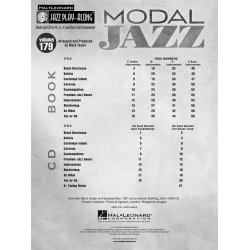 Jazz Play-Along Volume 179: Modal Jazz (Book/CD)