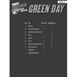 Easy Guitar Play-Along Volume 10: Green Day (Book/CD)