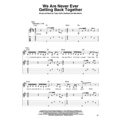 Easy Guitar Play-Along Volume 12: Taylor Swift