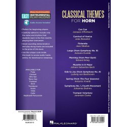 Horn Easy Instrumental Play-Along: Classical Themes