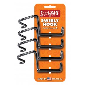 The SwirlyHook - Accessory Holder 1/2″ Tubing : 4-Pack