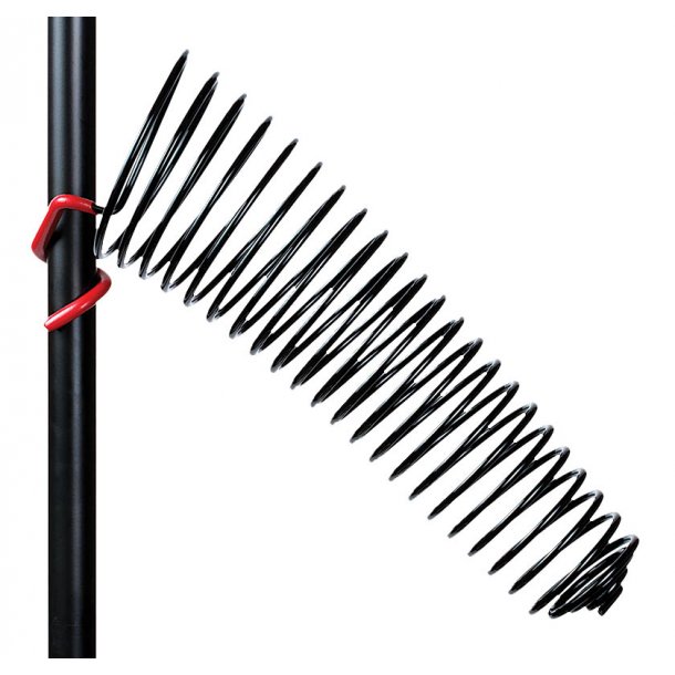 The SwirlyShtick - Drum Stick Holder 1&Prime; Tubing : Black (Right-Side)