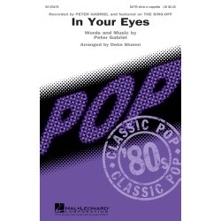 Gabriel Peter In Your Eyes From The Sing-Off (Sharon) Satb A Capp Chor