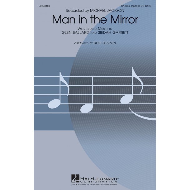 Michael Jackson: Man In The Mirror (SATB, arr. Sharon)