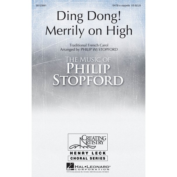 Ding Dong Merrily on High : Traditional French Carol