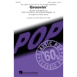 The Young Rascals Groovin' (Arr Shaw Kirby) Satb A Cappella Choral