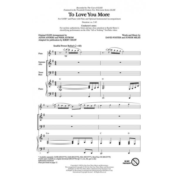 To Love You More