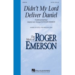 Didn't My Lord Deliver Daniel (Arr Emerson Roger) Sat(B) Choral