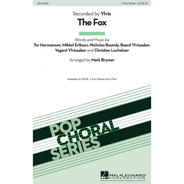 Ylvis: The Fox (Arr. Brymer) (3-Part)